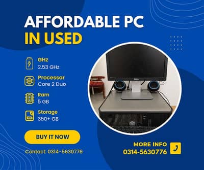 Selling pc for afordable proce