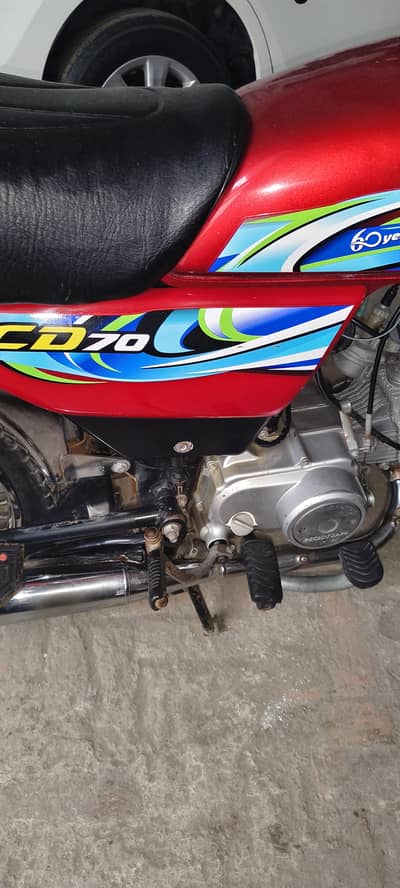 Honda CD 70 2024 model good condition bike argent for sale