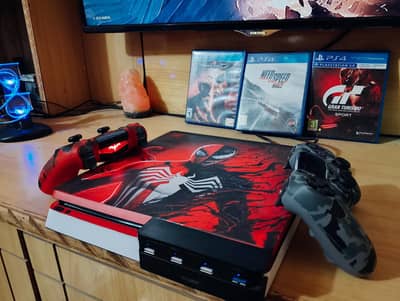 PS4 Slim 1 TB spiderman edition for sale 0331/36404/21;