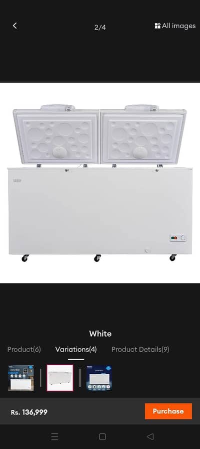 freezer inverter haier full size double door