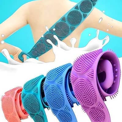 Silicone Back Scrubber Belt - Bath Shower Massage Strap