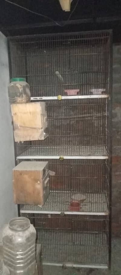 4 portion used cages.