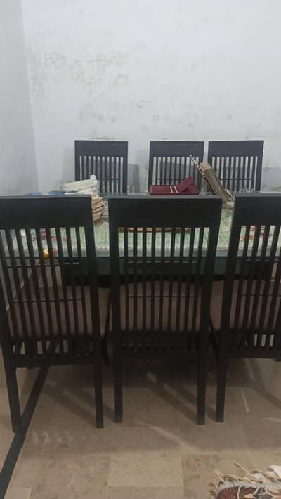 Dining table with chairs