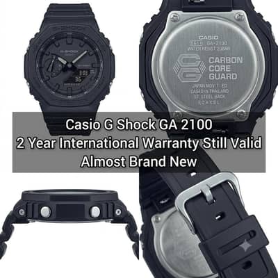 Casio G-Shock GA 2100 with Full Box and 2 yr Valid International Warra