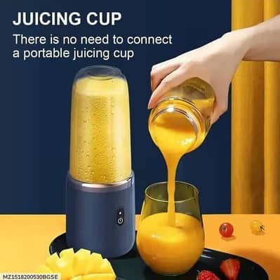 PORTABLE & RECHARGEABLE MINI ELECTRIC JUICER BLENDER