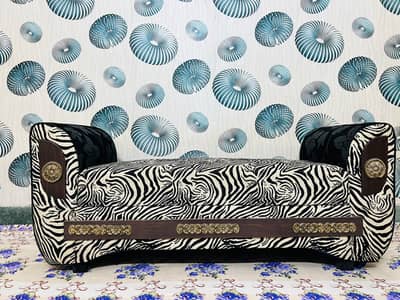 Luxury Zebra Print Diwan Sofa