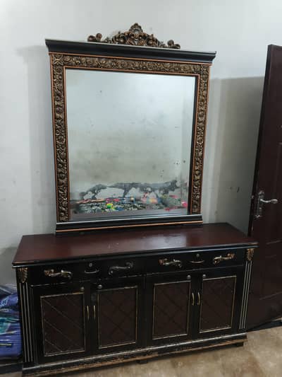 dressing table and showcase