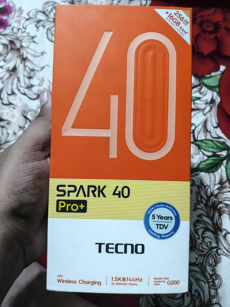 Tecno Spark 40 pro plus Complete Box 1