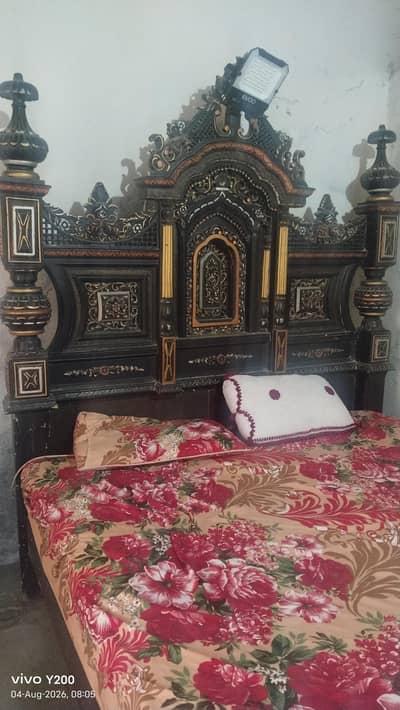 Chinoti Bed with Master Crest mattress , Wooden bed
