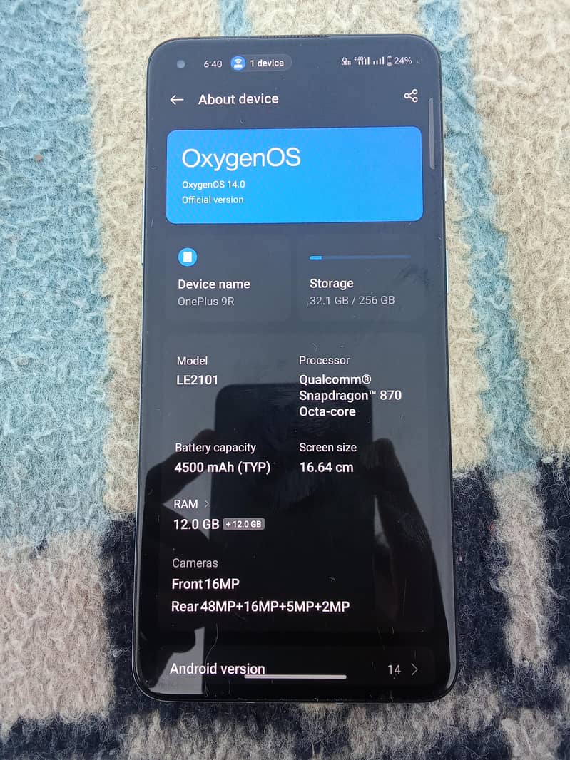 One Plus 9R 1