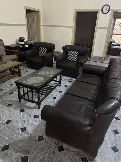 5 Seater Sofa Set with Centre Table