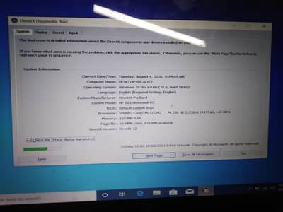 hp g62 laptop new condition