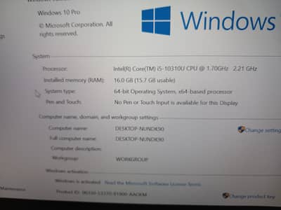 Dell 7410 model i5 10th gen 16gb ram 256ssd