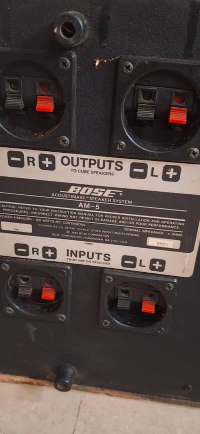 bose am5 passive double woofer system