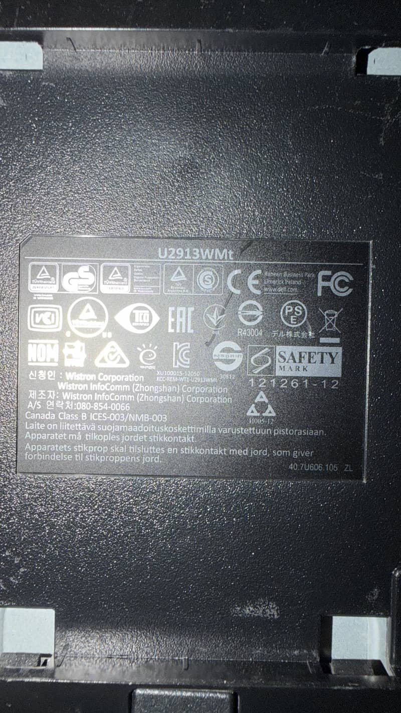 Dell LCD Model U2913WMt 1