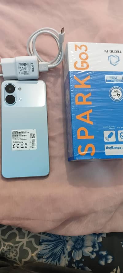 Tecno Spark go 3 titanium grey color with Warranty