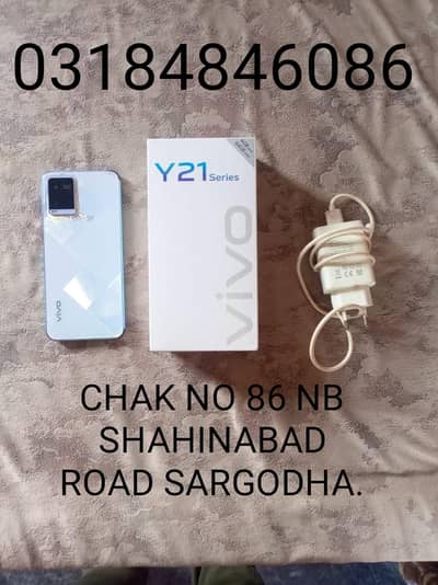 Vivo Y21A 4/64 All OK MOBILE WITH BOX AND ORIGINAL CHARGER.