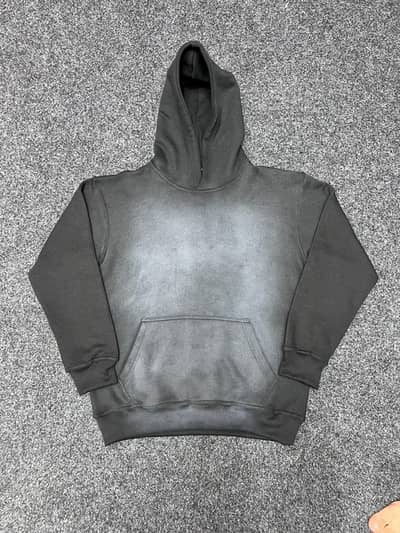 High Quality Custom Men's Sulphar Fleece Sun Faded Hoodie