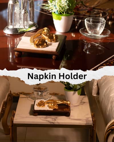 Premium Handmade Napkin Holder for Home, Office, Dinning, & Picnic