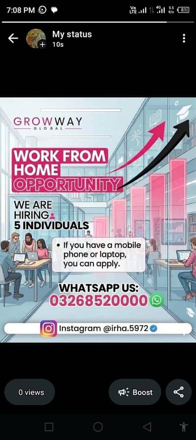 Male and female staff required|Urgent hiring|Online jobs