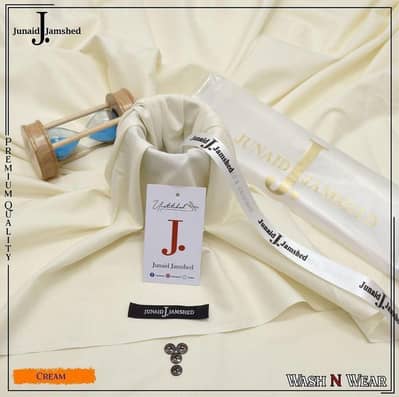 Premium J. Junaid Jamshed Men's Wash & Wear Unstitched Suit