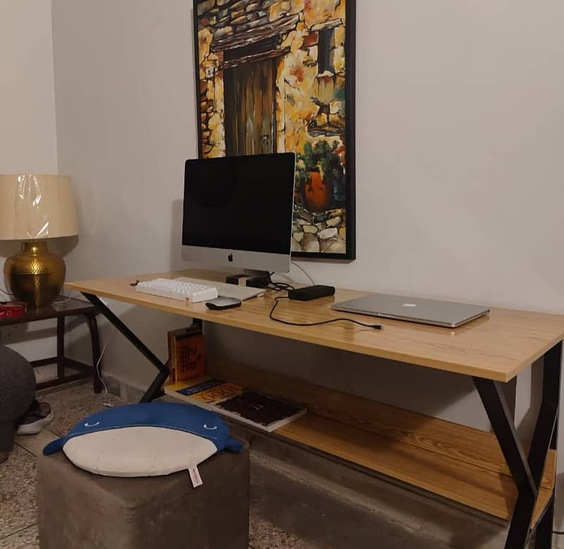 K shape table-Study table-Office table-Gaming table-workstation 4