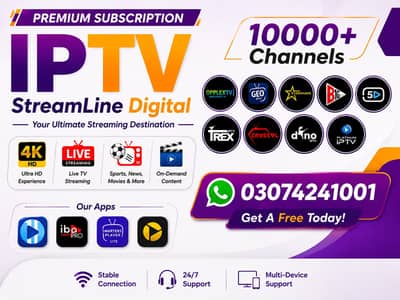 Best IPTV Subscription – 16,000+ Channels & Movies |4K +923074241001