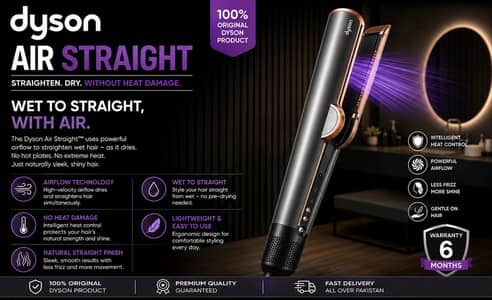 Dyson Airstrait Wet to Straight Hair Straightener | Original
