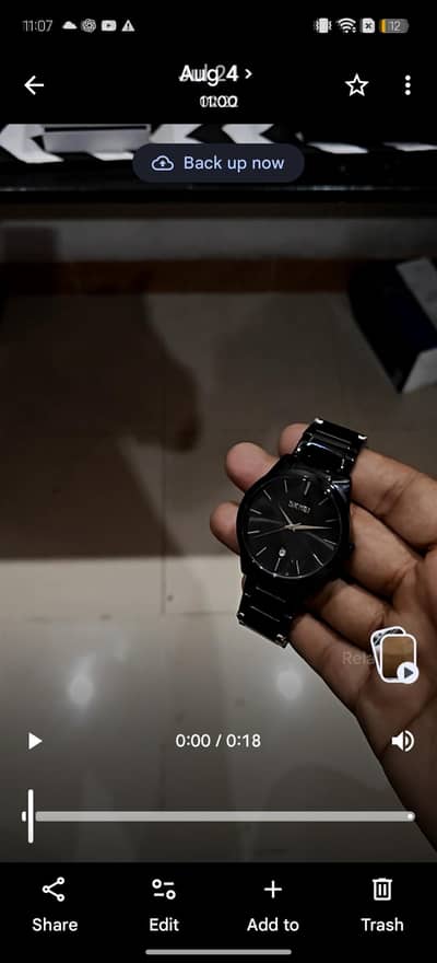 Skmei Rado style black ceramic watch
