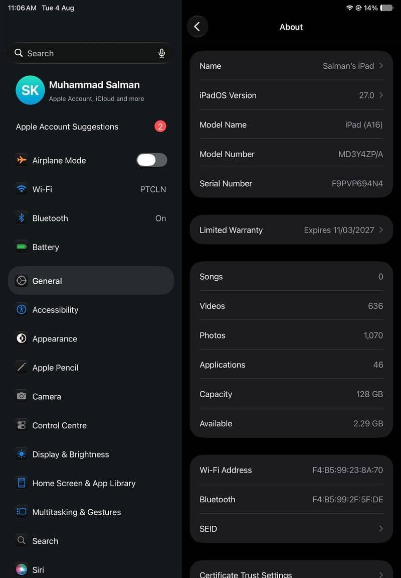 Ipad A16 2026 model 3