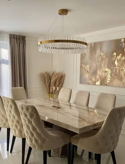 Luxurious Dining Table | Wooden Dining Set |Customized Designs Dining