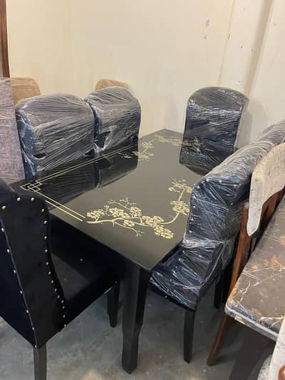 Dining Table, Marble Dining Table, Luxury Dining Set, 6 Seater Dining