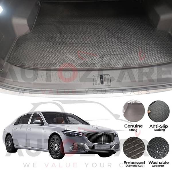 Mercedes MayBach S 680 China Rexine Custom-Size Trunk Mat - Model 2021-2026