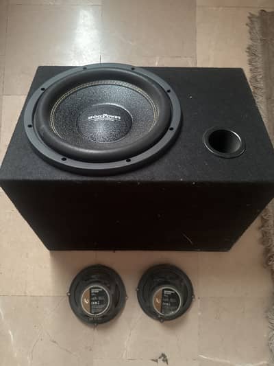 Infinity Speakers Stage 3 and Shock Power Sub woofer