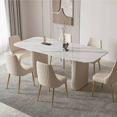 Luxurious Dining Table | Wooden Dining Set |Customized Designs Dining