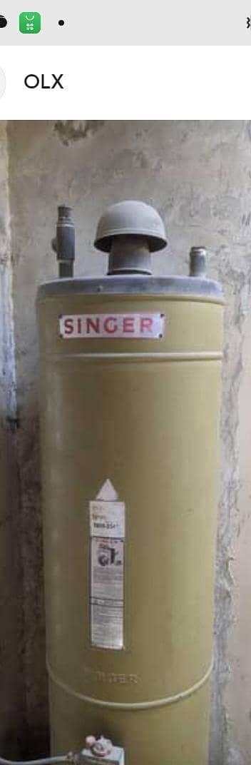 singer full size gas geyser for sale