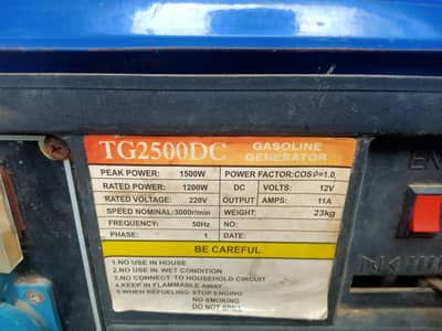 1500 Watt Petrol Generator – Low Noise & Fuel Efficient