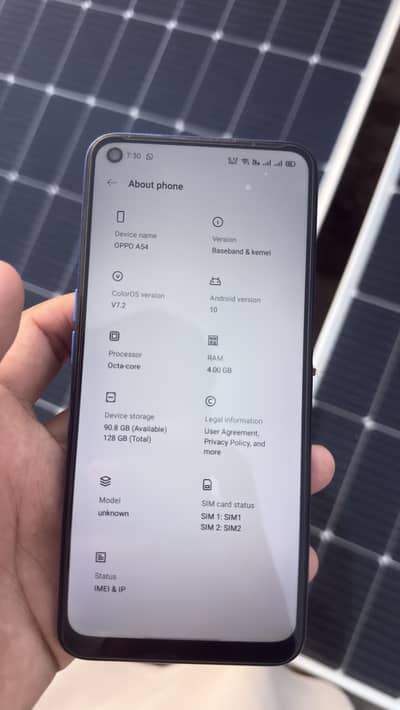 OPPO A54  without box charger
