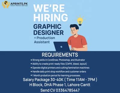 Graphic Designer | Post production assistant