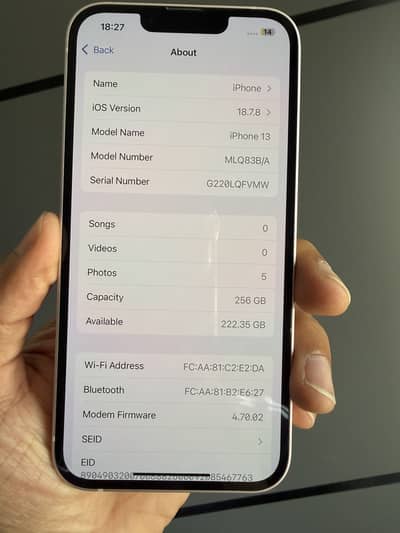 Apple iPhone 13 256gb 85% battery health excellent condition