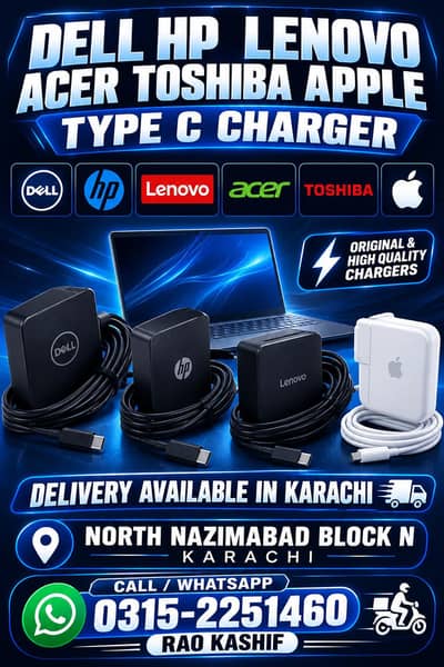 ALL CHARGER AVAILABLE LAPTOPS SENT ME PIC WHATSUP HOME DELIVERY  AVA