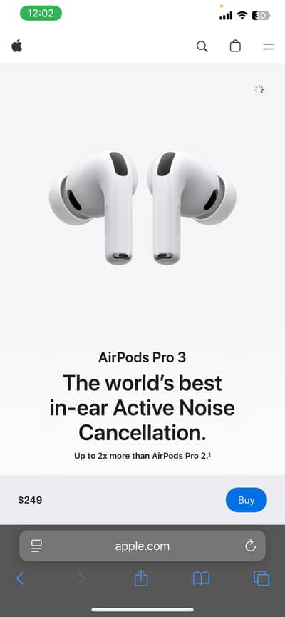 Airpods Pro 3 packed LLA model