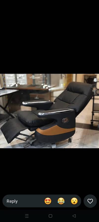 Recliner office chair with footrest, executive chair,boss chair,sofa