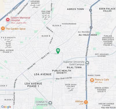 1 KANAL PLOT AVAILABLE FOR SALE IN LDA AVENUE 1 BLOCK C. . . ROAD LEVEL PLOT