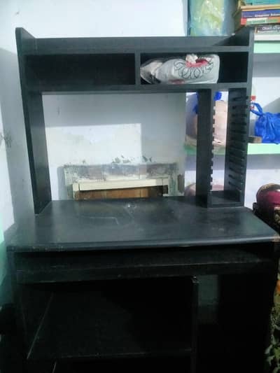Gaming Computer Table cum TV Trolley in excellent condition wooden