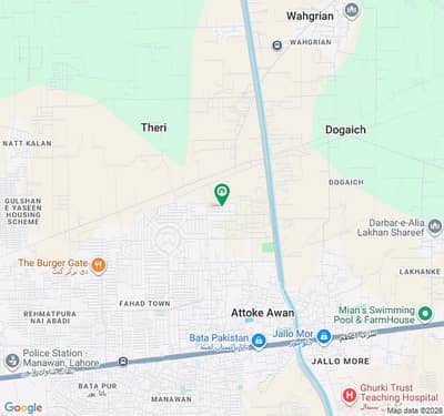 5 Marla facing commercial 60' road plot for sale