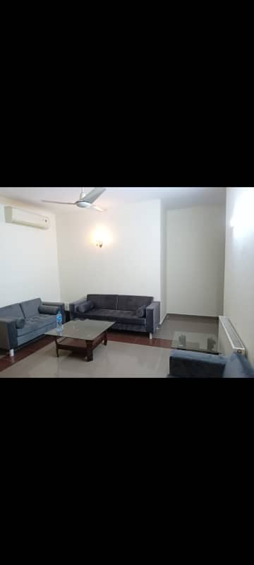 Abu Dhabi 3rd floor 2850 sq ft Furnished 2 bedroom attached bath, drawing dining, TV lounge, servant room Reserve parking Rent 175 final