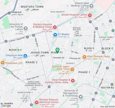 12 marla 5 bed house prime location main road near LAQAWS SCHOOL f2 johar town.