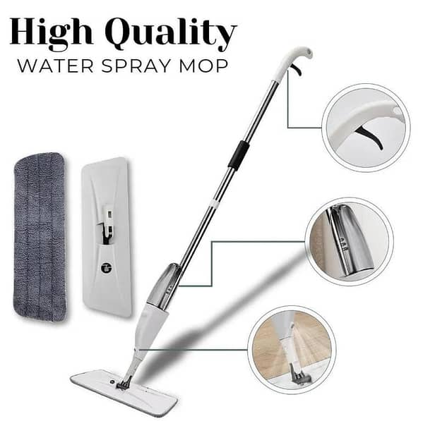 Water Spray Mop with Microfiber Pad