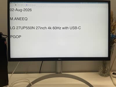 LG 27 inch 4K Monitor